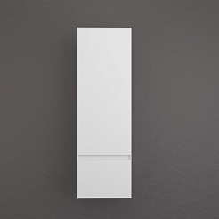 Style Line Шкаф пенал Манхэттен 36 Plus подвесной эмаль белая матовая – фотография-2